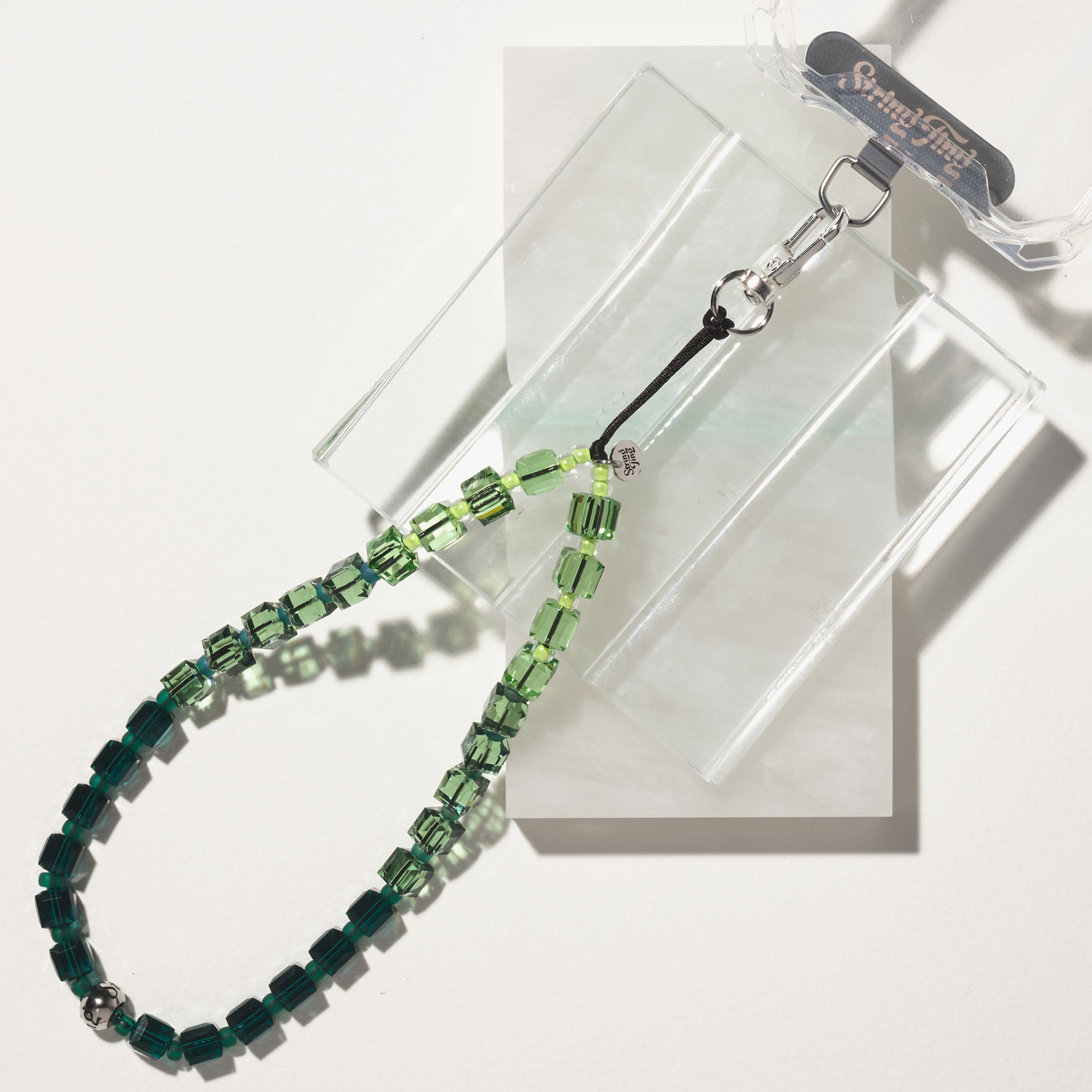 ローズウォーター ドリップ クリスタル リストレット 携帯ストラップ