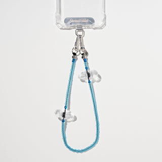 Heavenly Frosted Wristlet Phone Chain