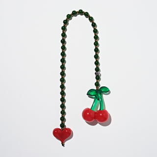 Cherry Drop Jade Bag Charm