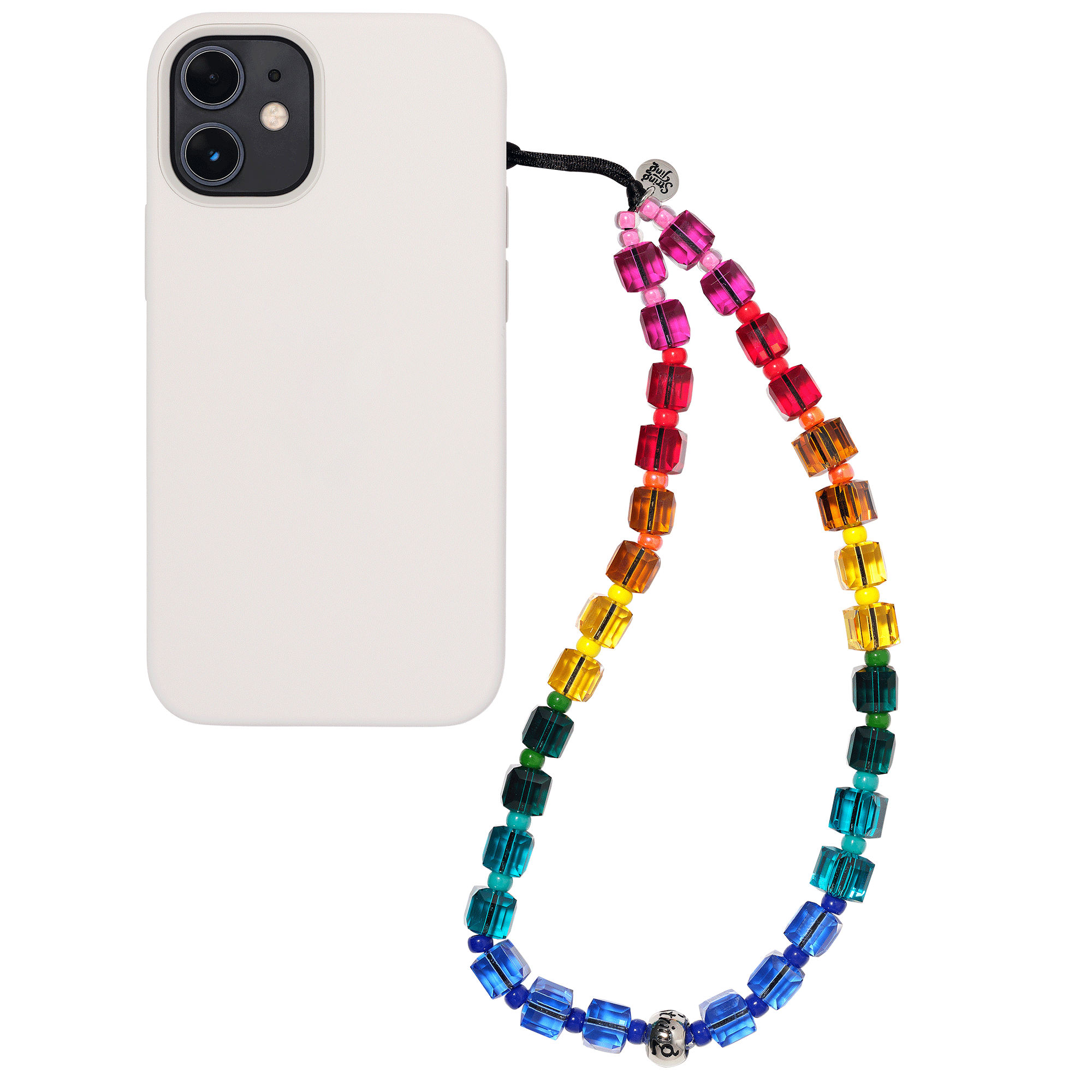 Rainbow Rancher Crystal Wristlet Phone Strap