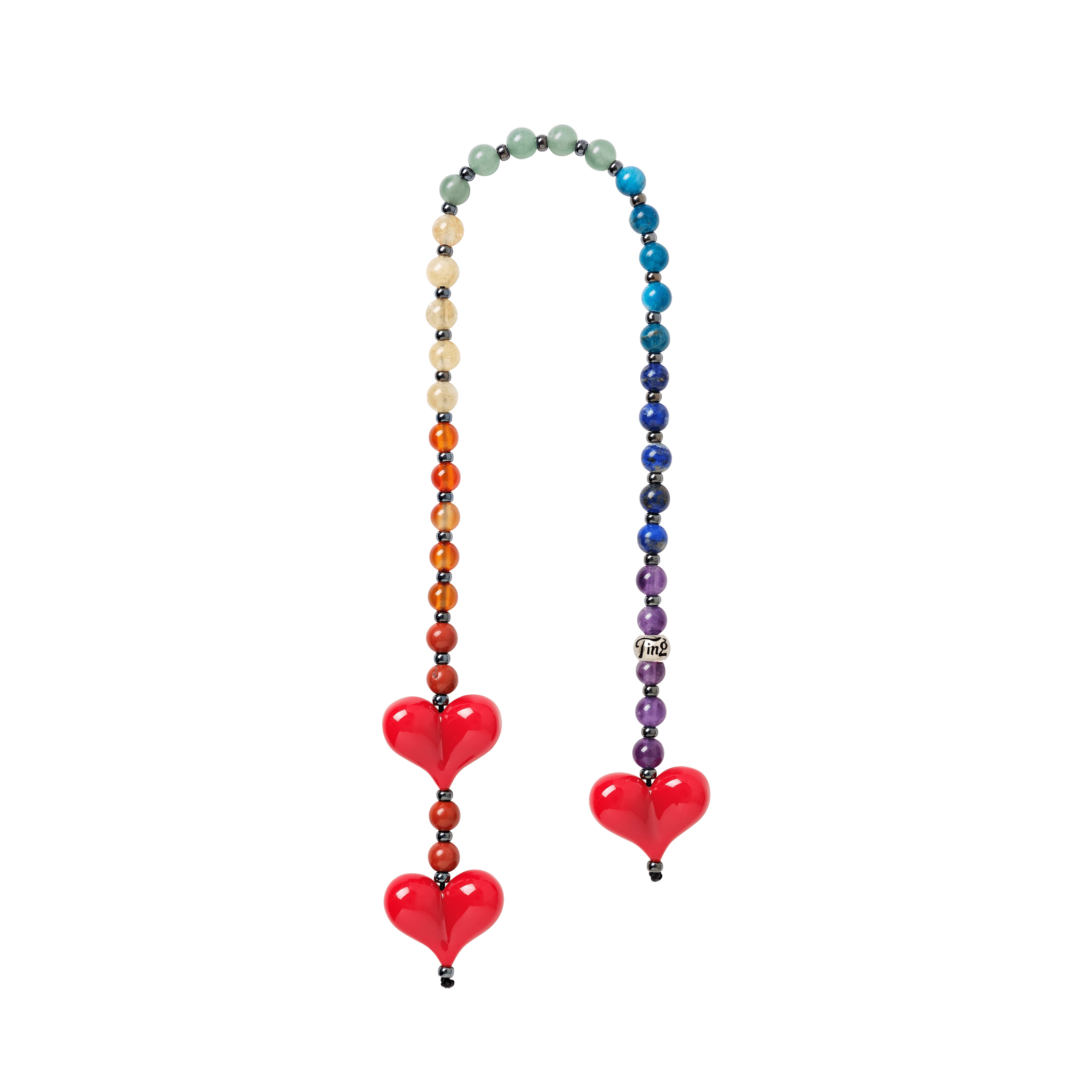 String Ting/Big Chakra Energy ハート バッグチャーム Big Chakra Energy Bag Charm