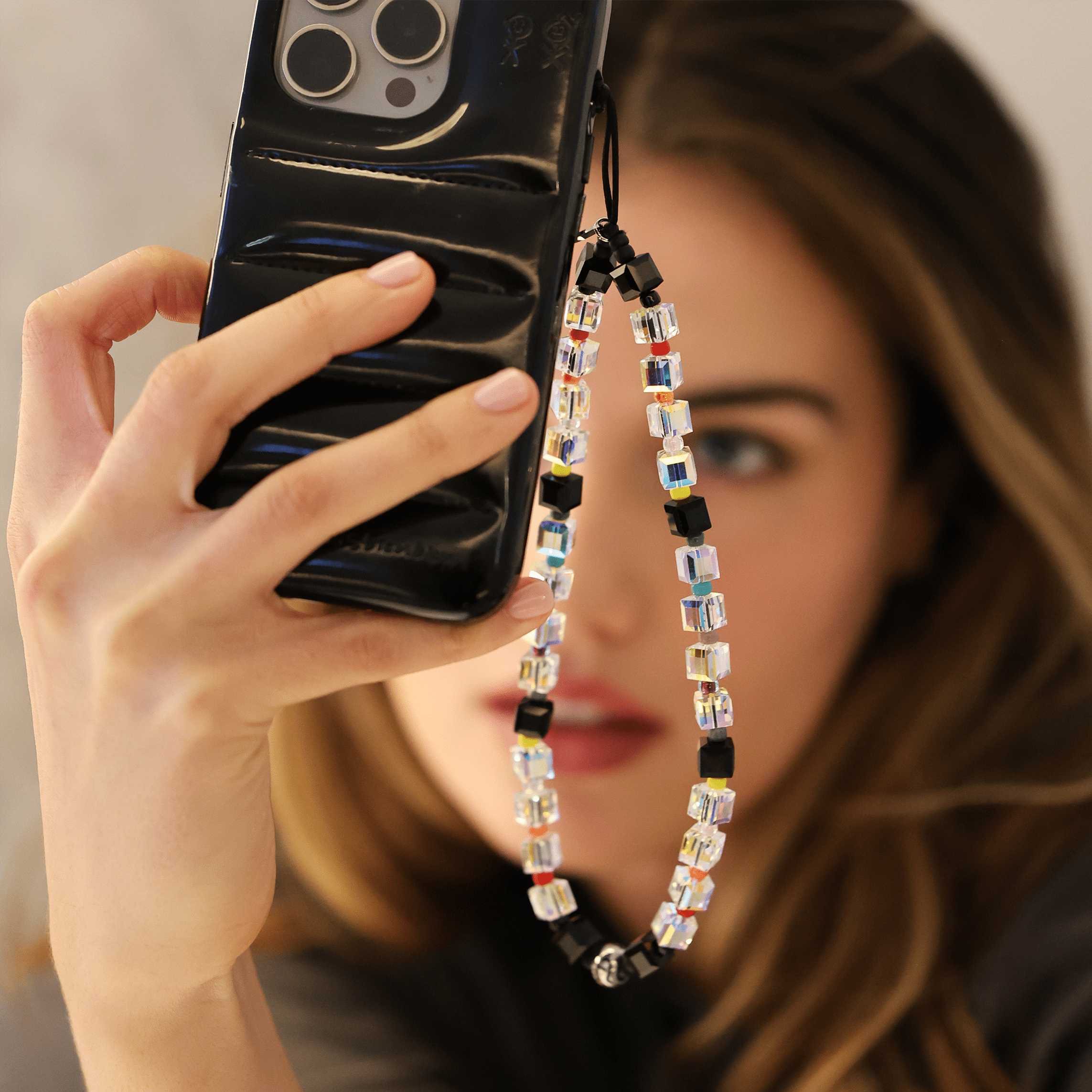 Birthday Cake Drip Wristlet Phone Strap
