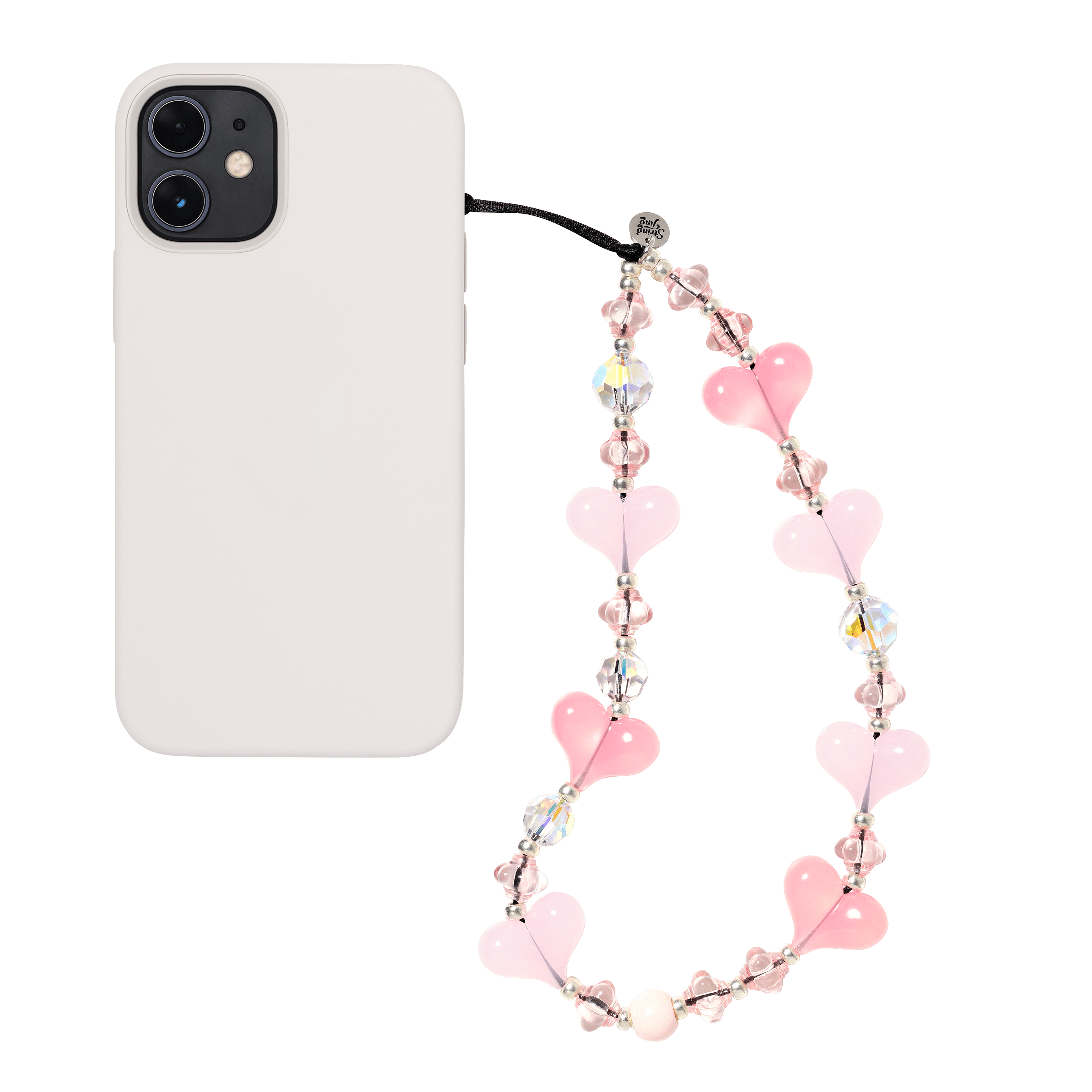 Cherry Blossom Kawaii Wristlet Phone Strap