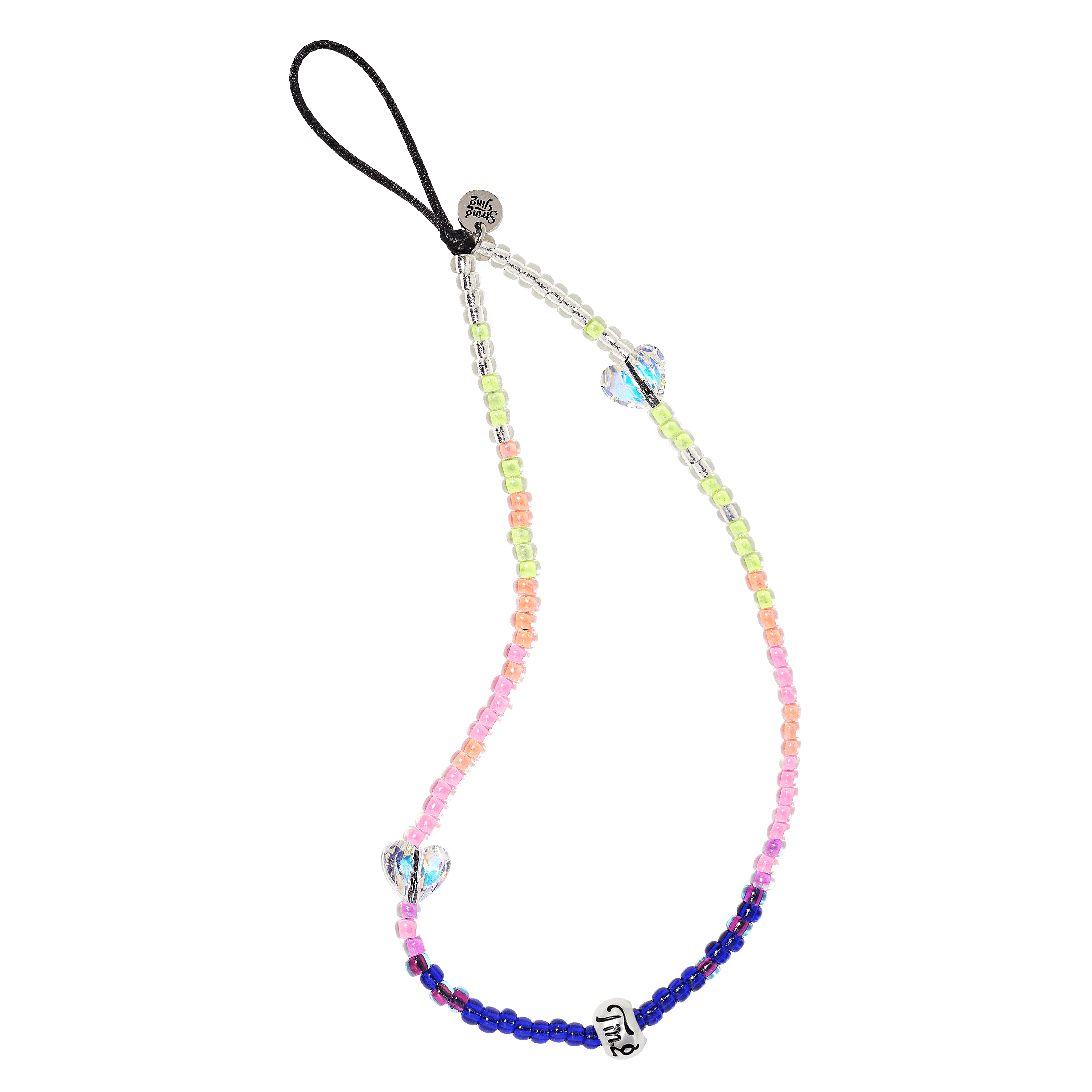 Heart-stream Wristlet Phone Strap