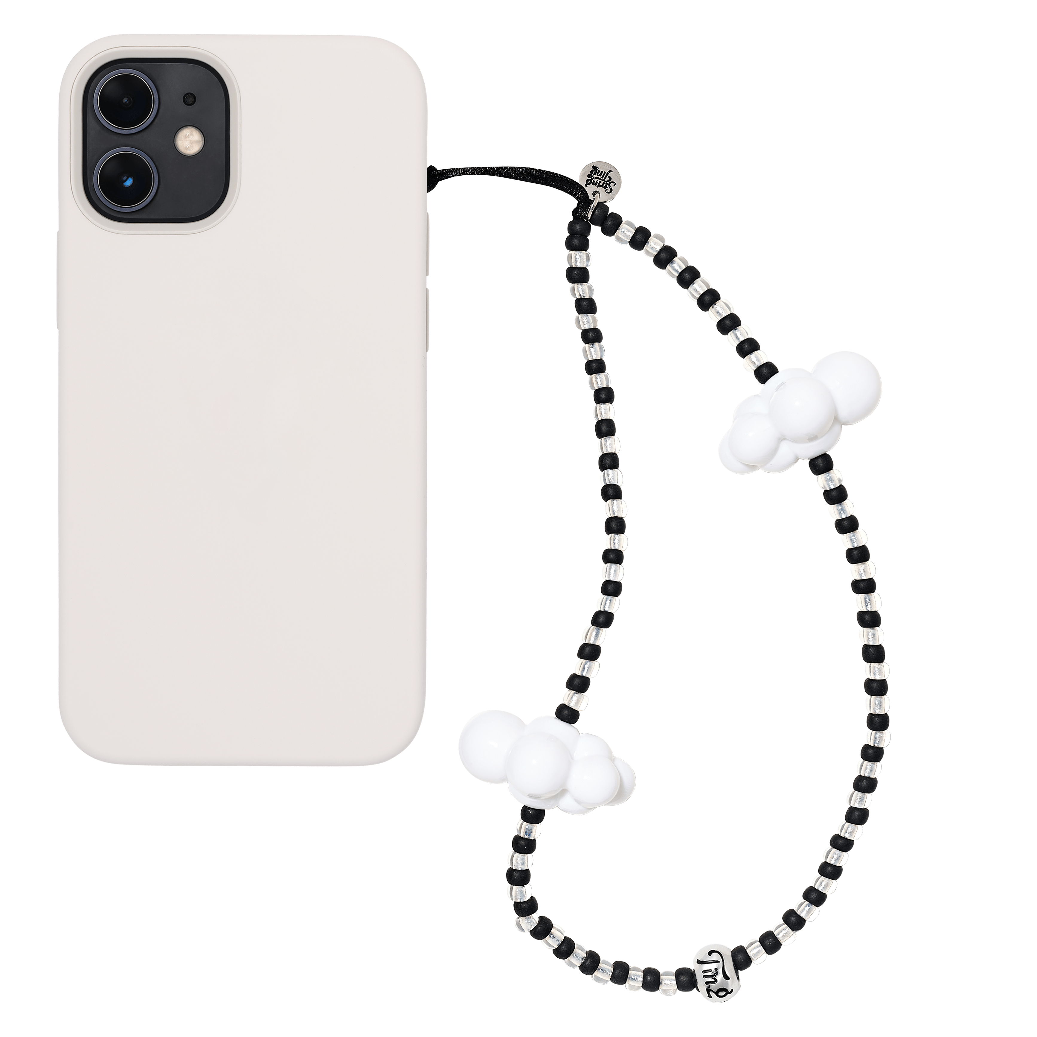 Heavenly Silk Midnight Wristlet Phone Strap