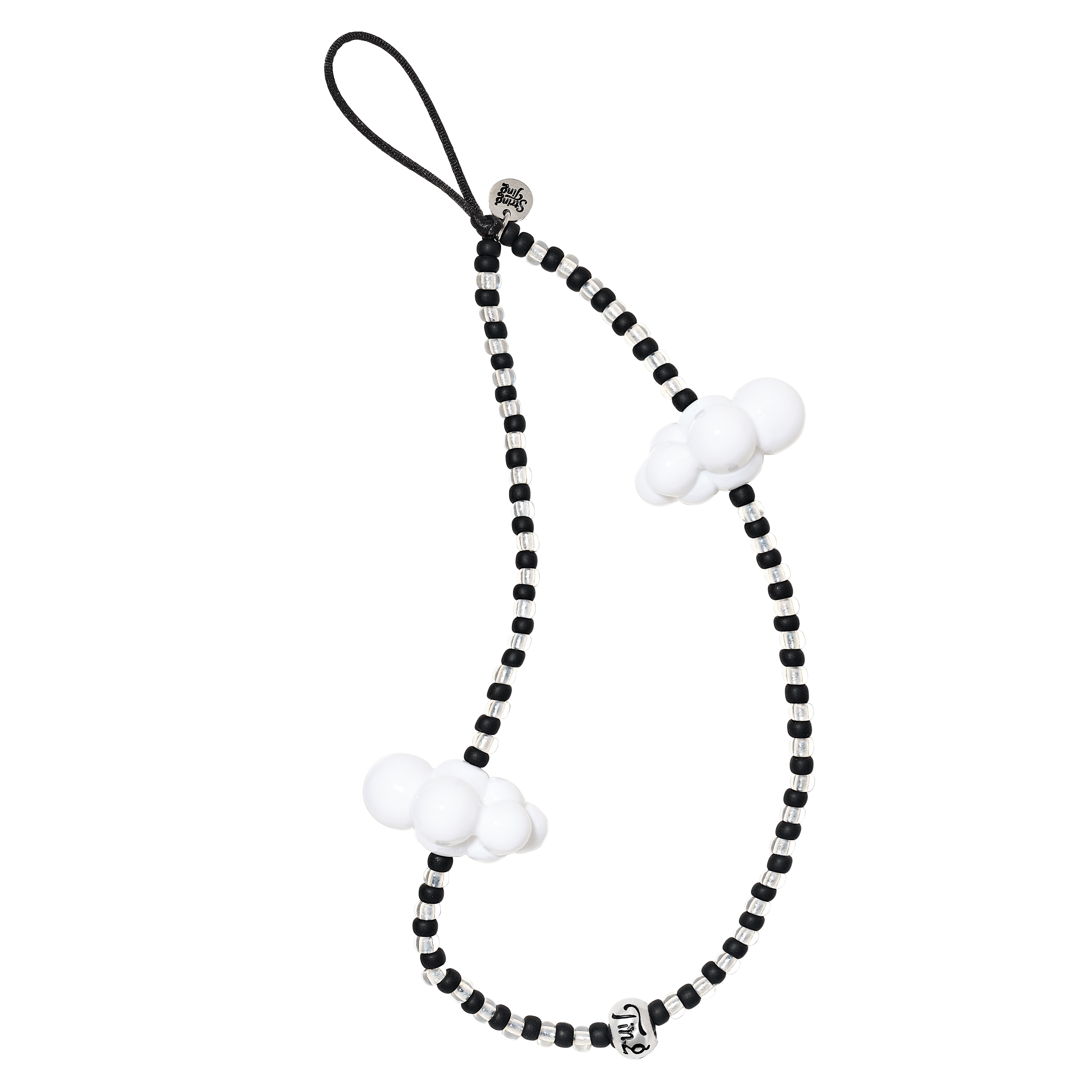 Heavenly Silk Midnight Wristlet Phone Strap