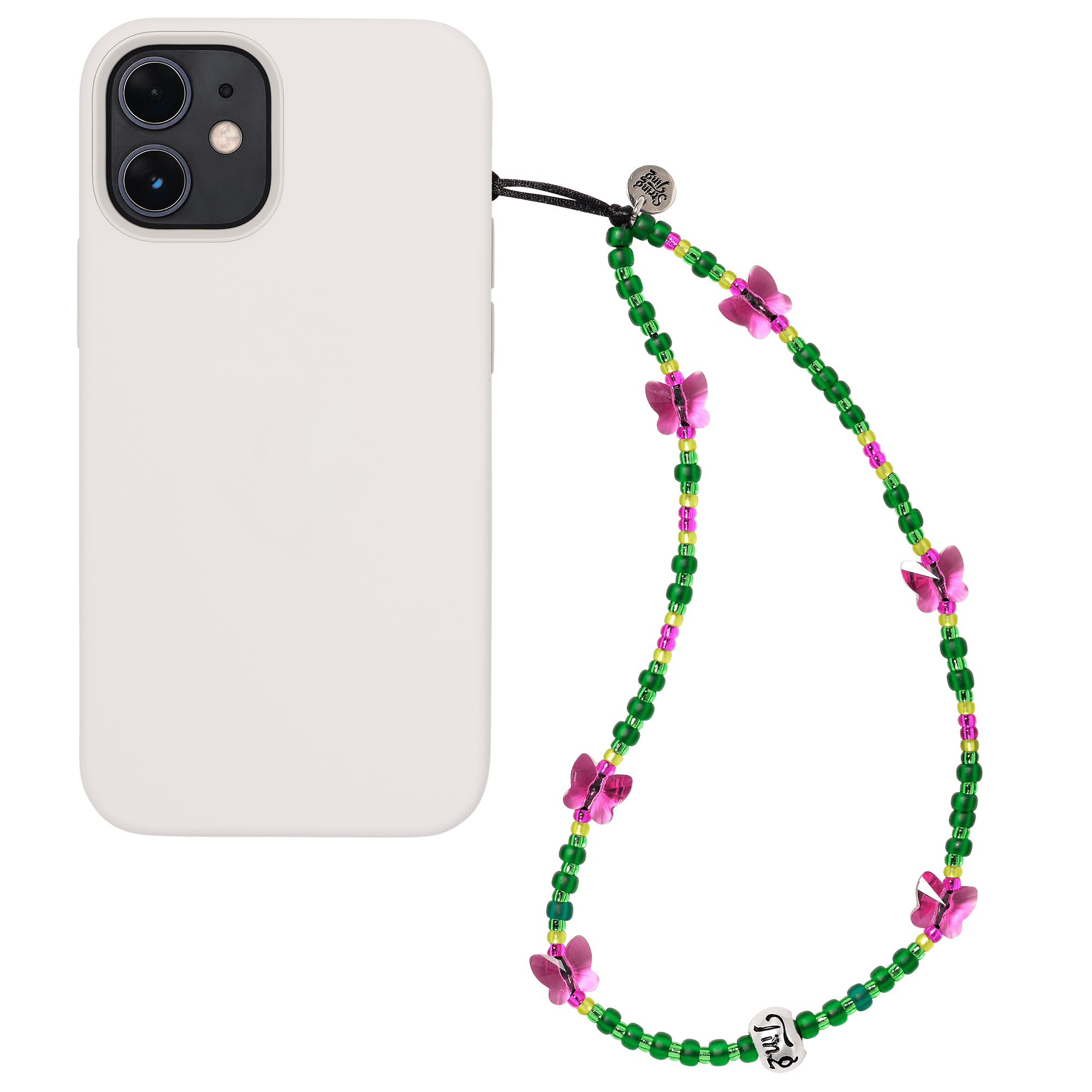 Ice Green Flutter Wristlet Phone Strap