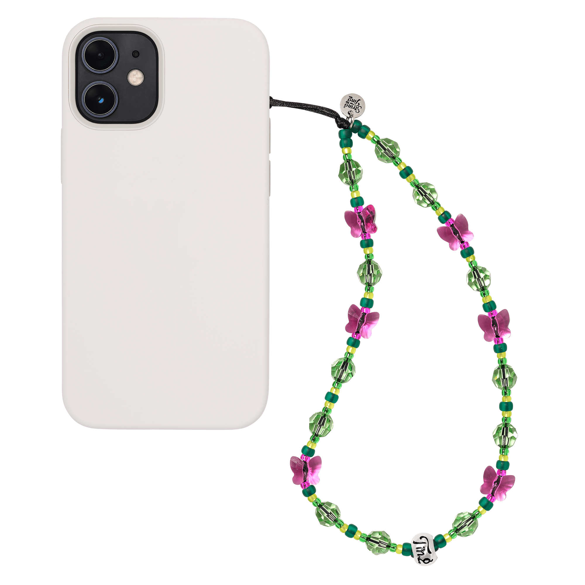 Ice Green Flutter Drip Wristlet Phone Strap