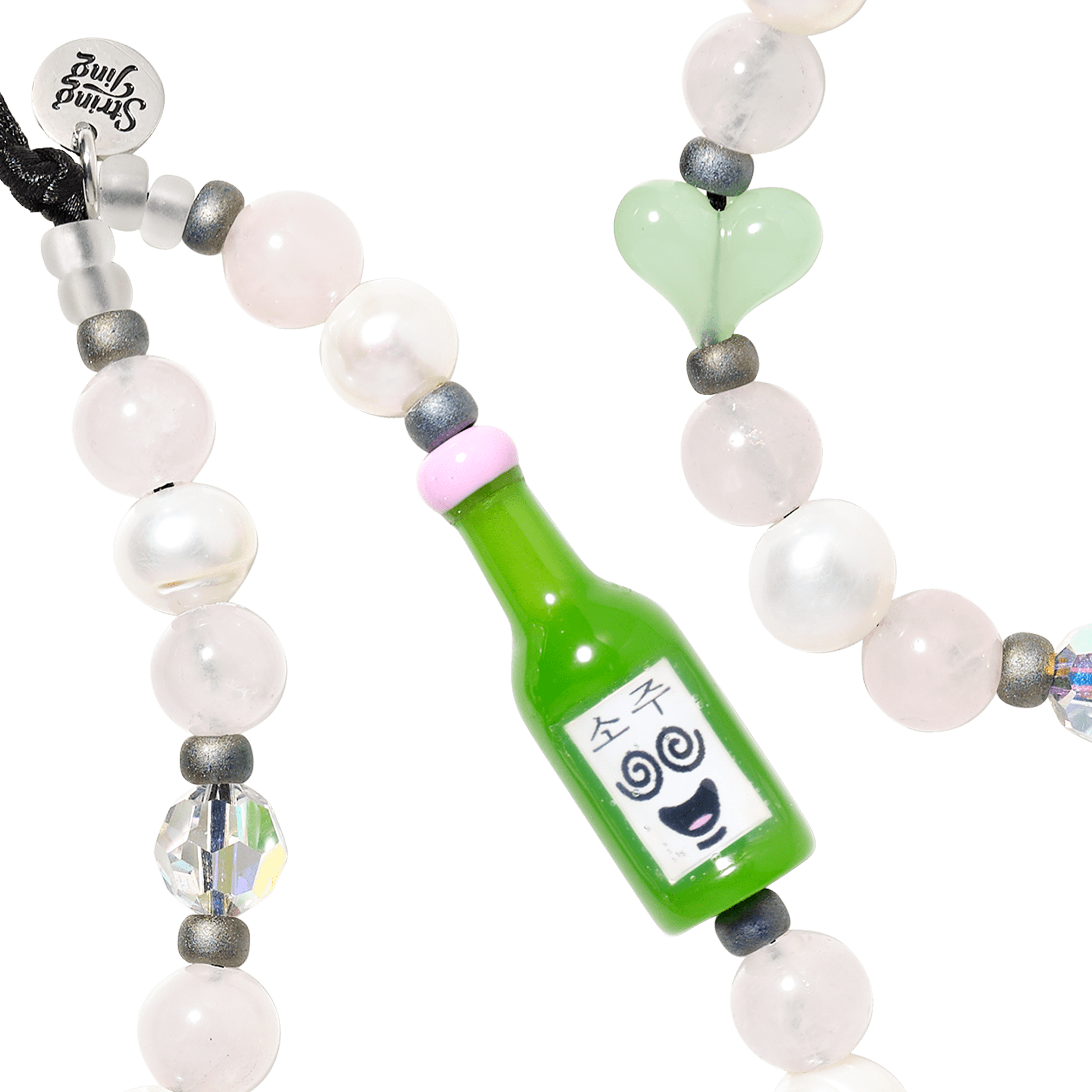 Soju Pop Pearl Wristlet Phone Strap