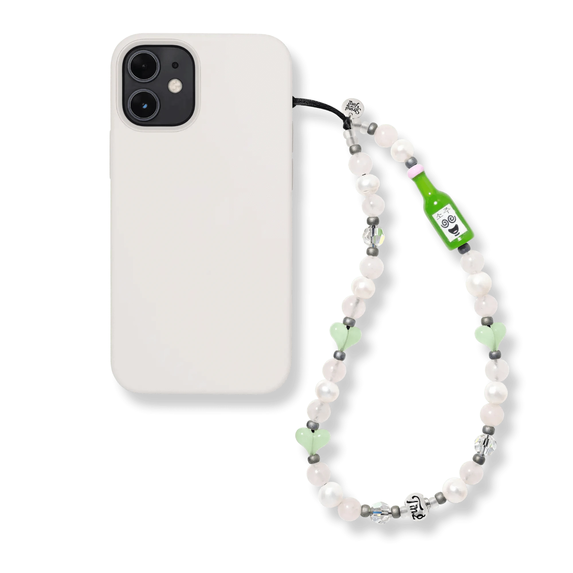 Soju Pop Pearl Wristlet Phone Strap