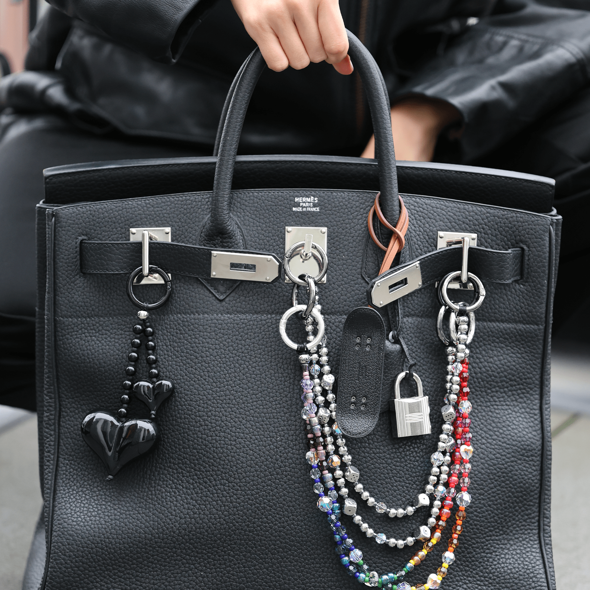 Big Love Obsidian Shorty Bag Charm