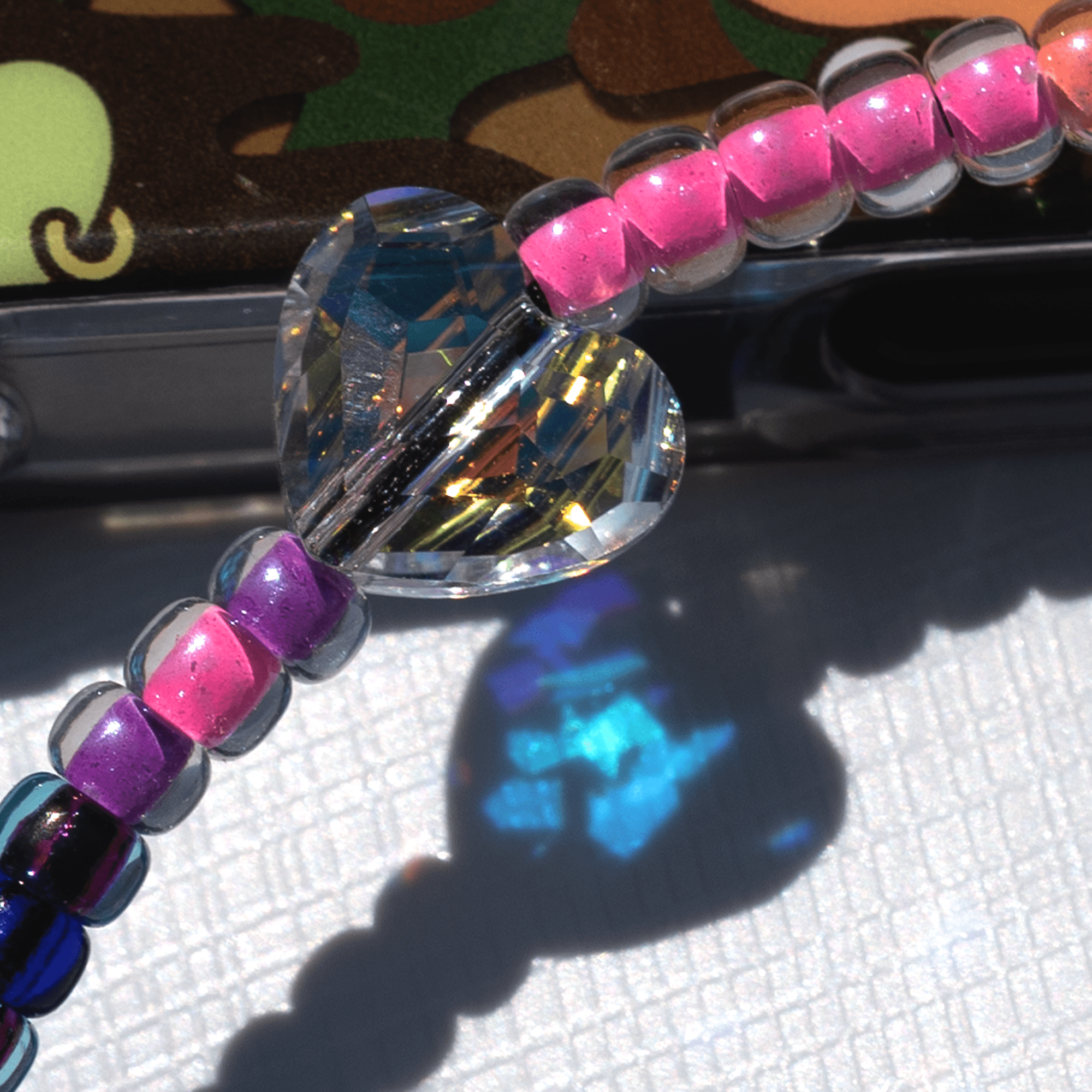 Heart-stream Wristlet Phone Strap