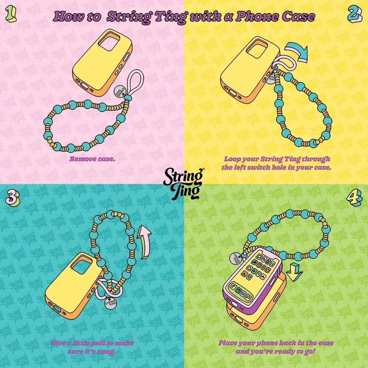 Cupid's Glow Wristlet Phone Strap