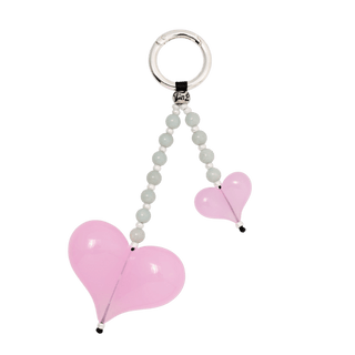 Rosewater Heart Bag Charm