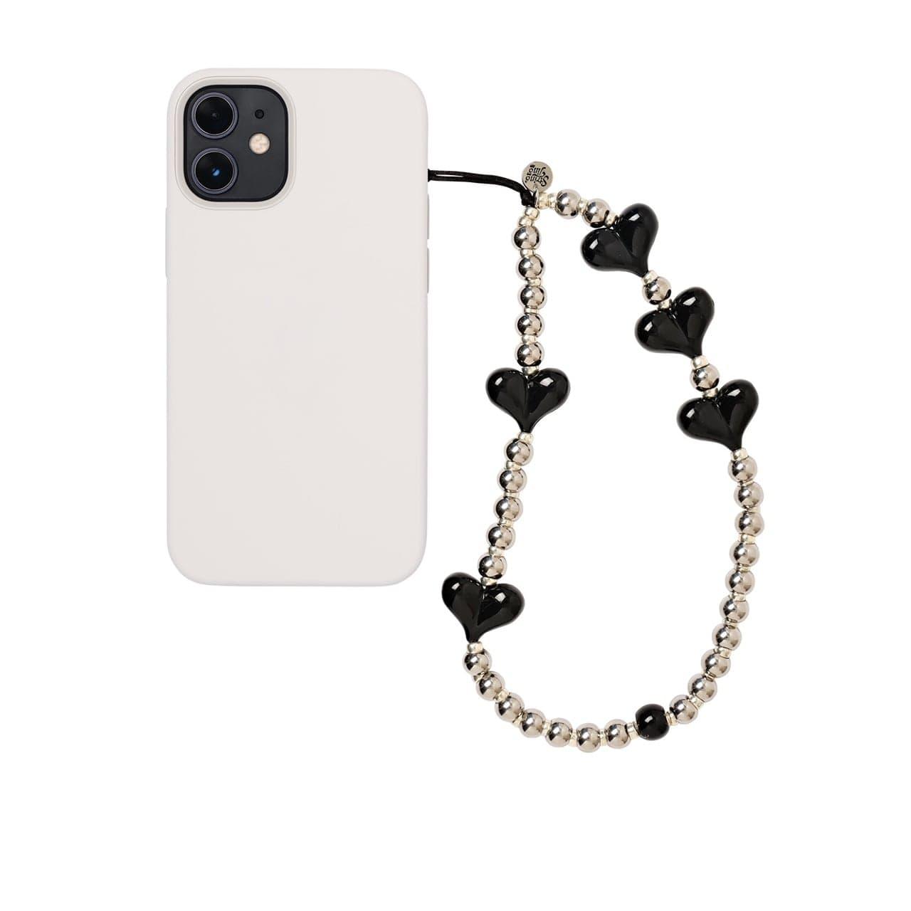 Steel My Heart Midnight Wristlet Phone Strap – String Ting London