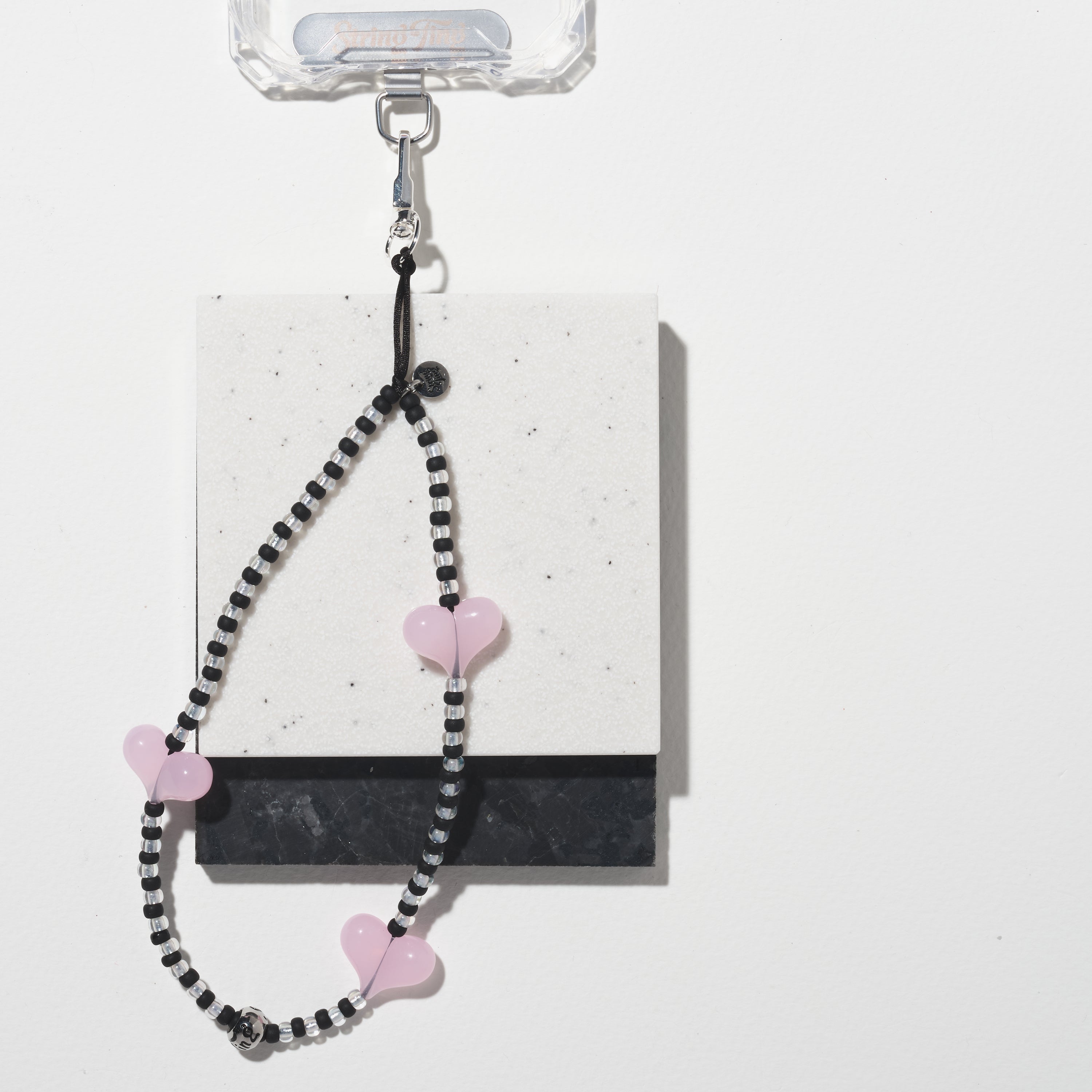 Silk Silver Love Syndicate Wristlet Phone Strap