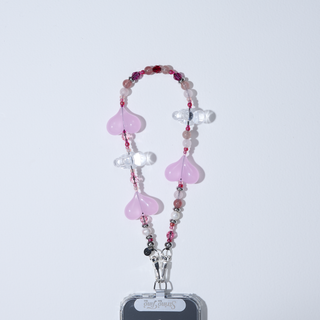 Strawberry Moon Wristlet Phone Chain