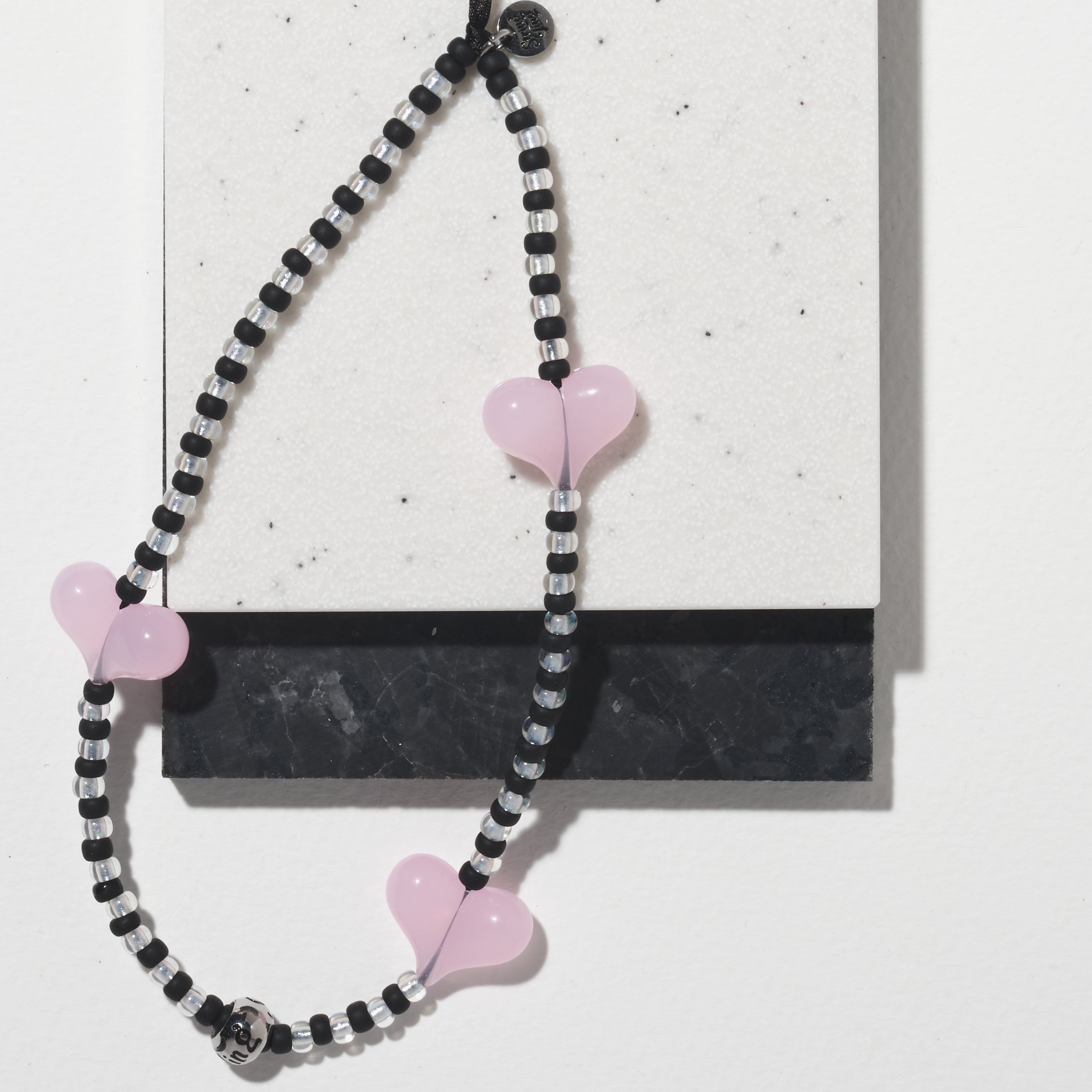 Silk Silver Love Syndicate Wristlet Phone Strap