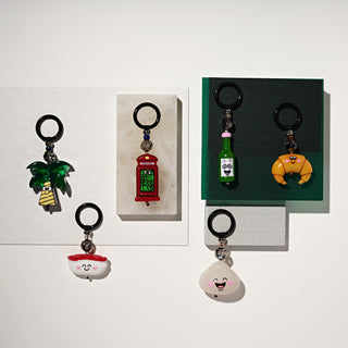 Sunset Palm Drop Bag Charm