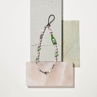 Soju Pop Pearl Wristlet Phone Strap