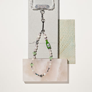 Soju Pop Pearl Wristlet Phone Strap