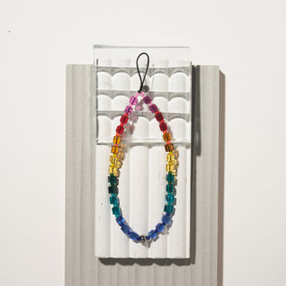 Rainbow Rancher Crystal Wristlet Phone Strap