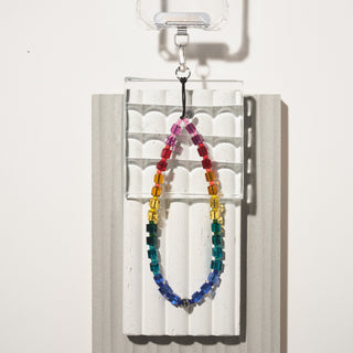 Rainbow Rancher Crystal Wristlet Phone Strap