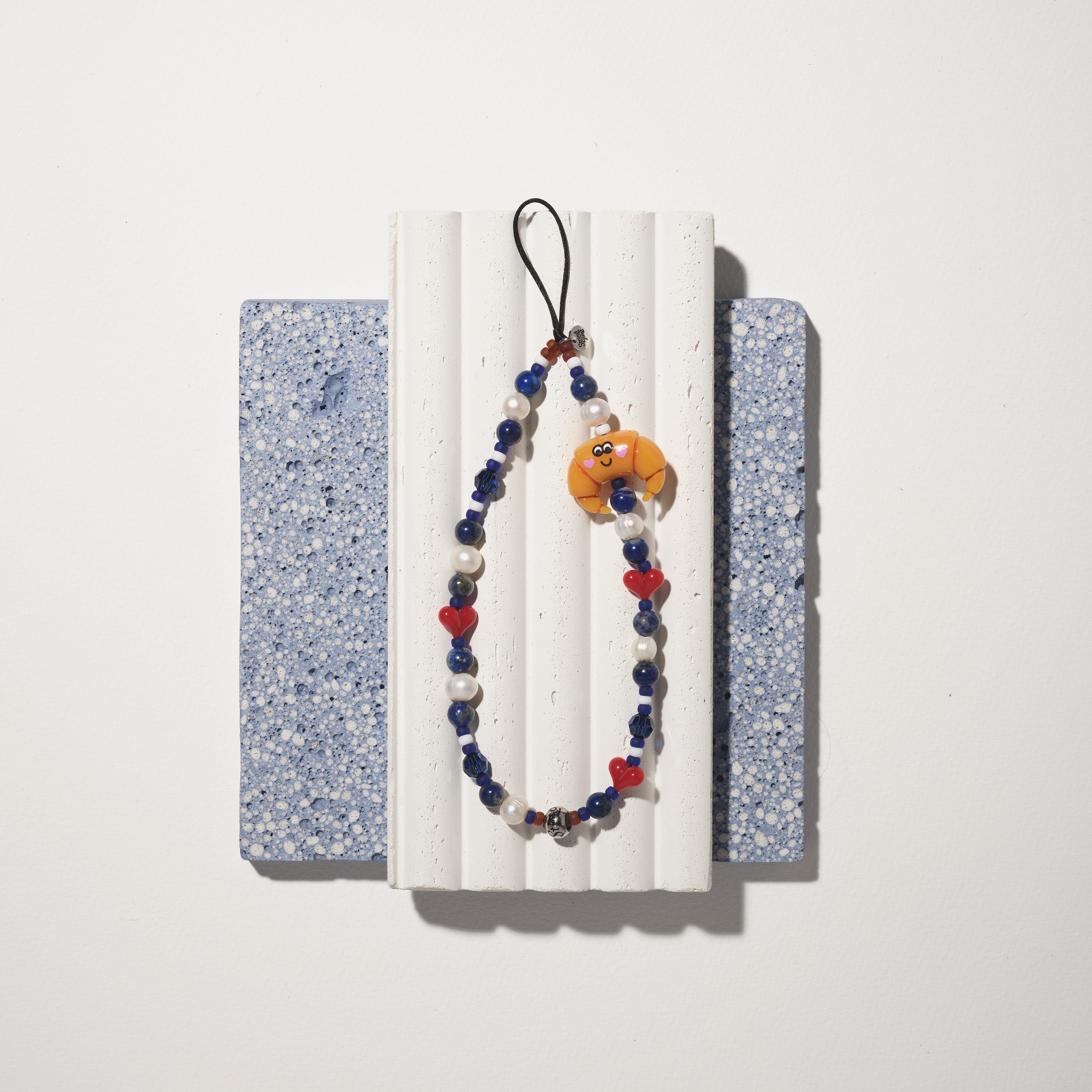 Monsieur Croissant Wristlet Phone Strap
