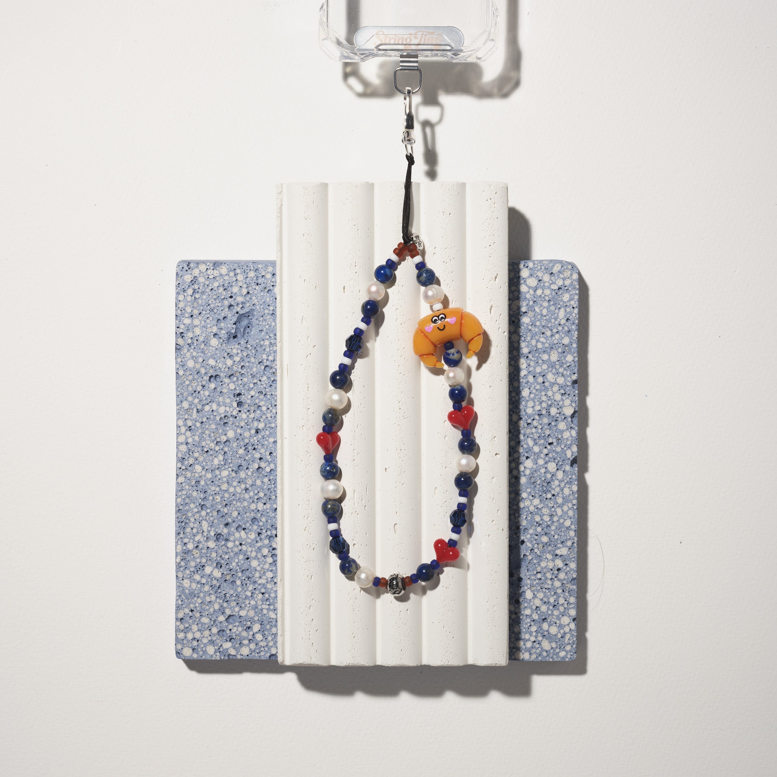 Monsieur Croissant Wristlet Phone Strap