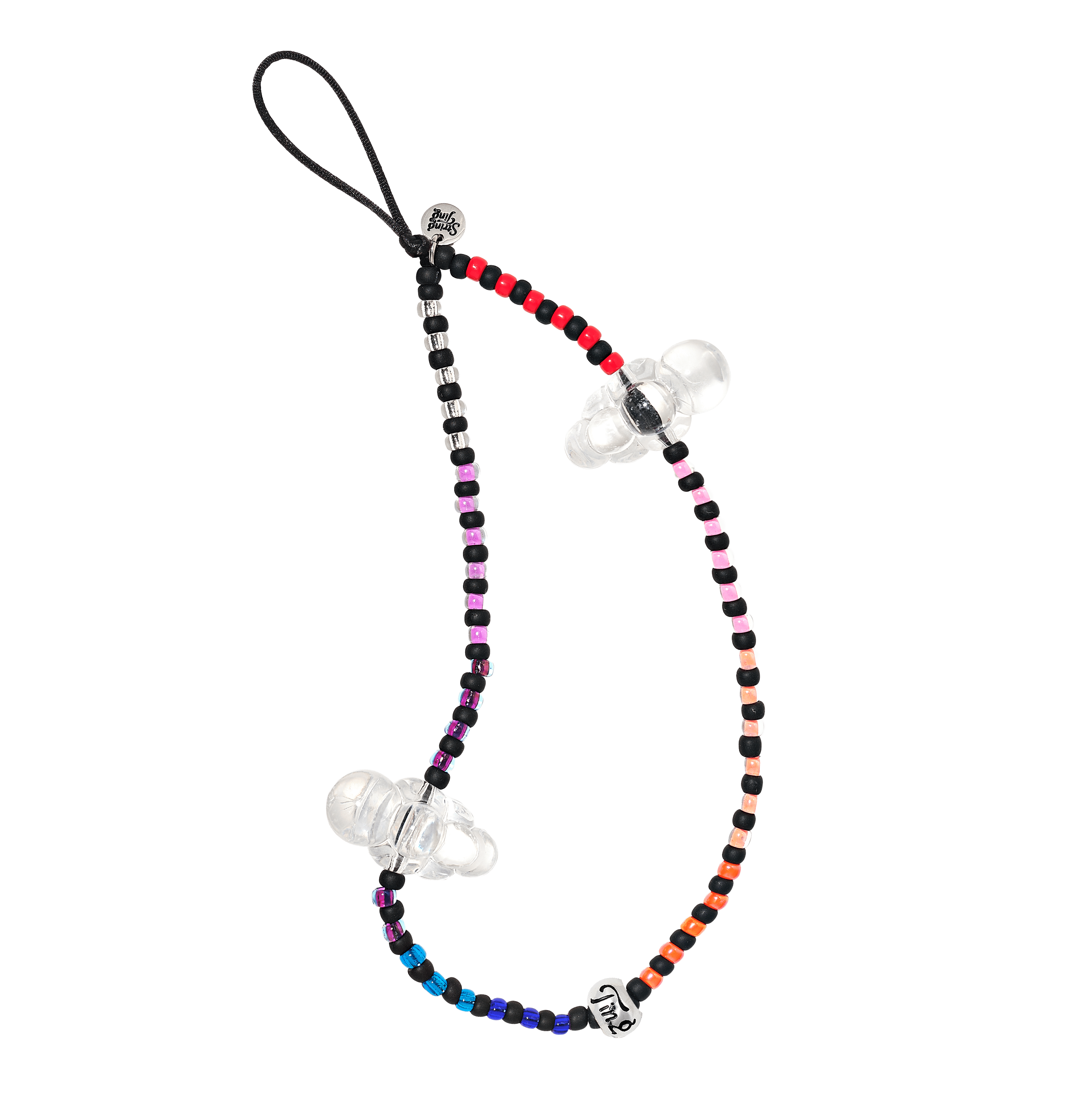 Colour Coded Jelly Cloud Wristlet Phone Strap