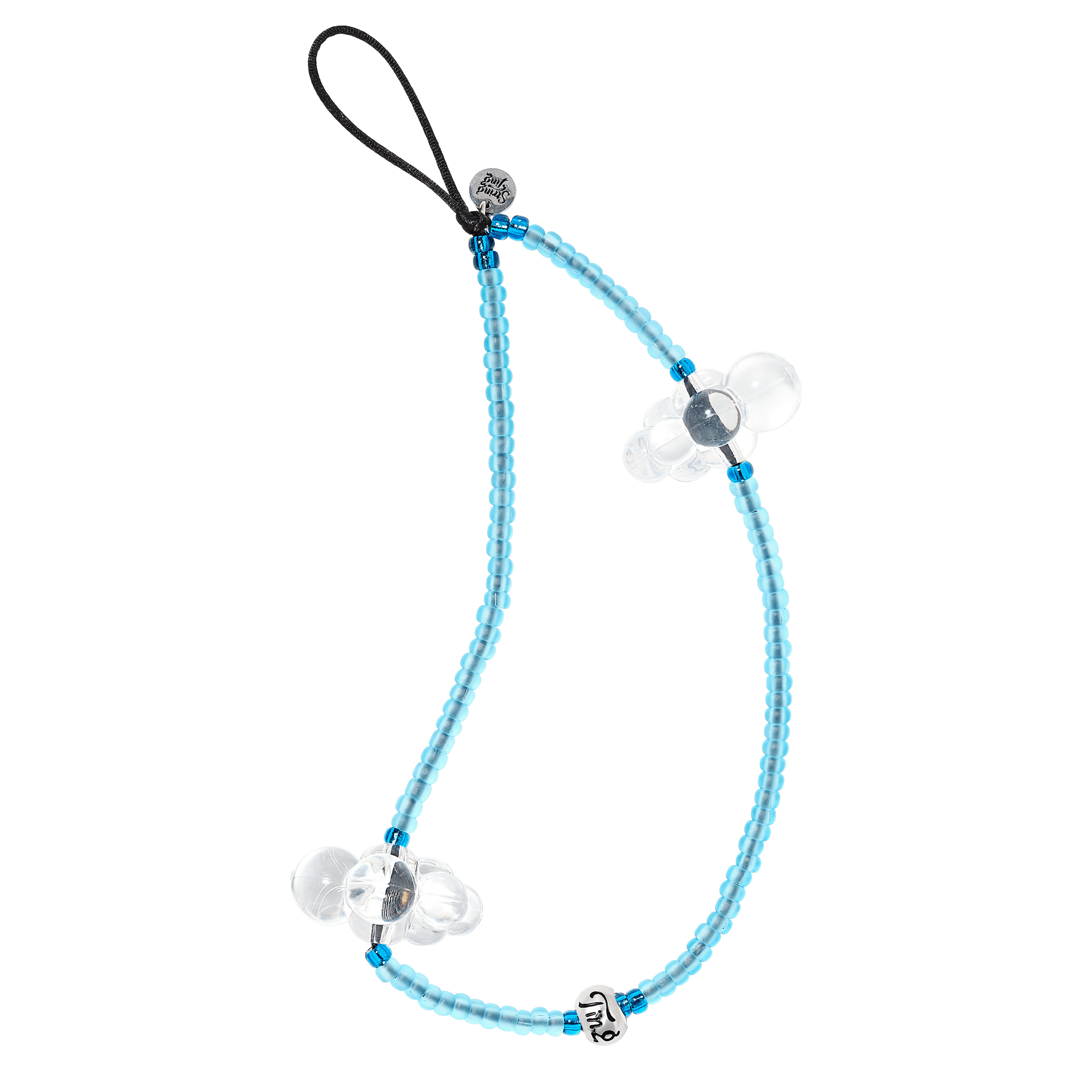 Frosted Heavenly Sky Wristlet Phone Strap