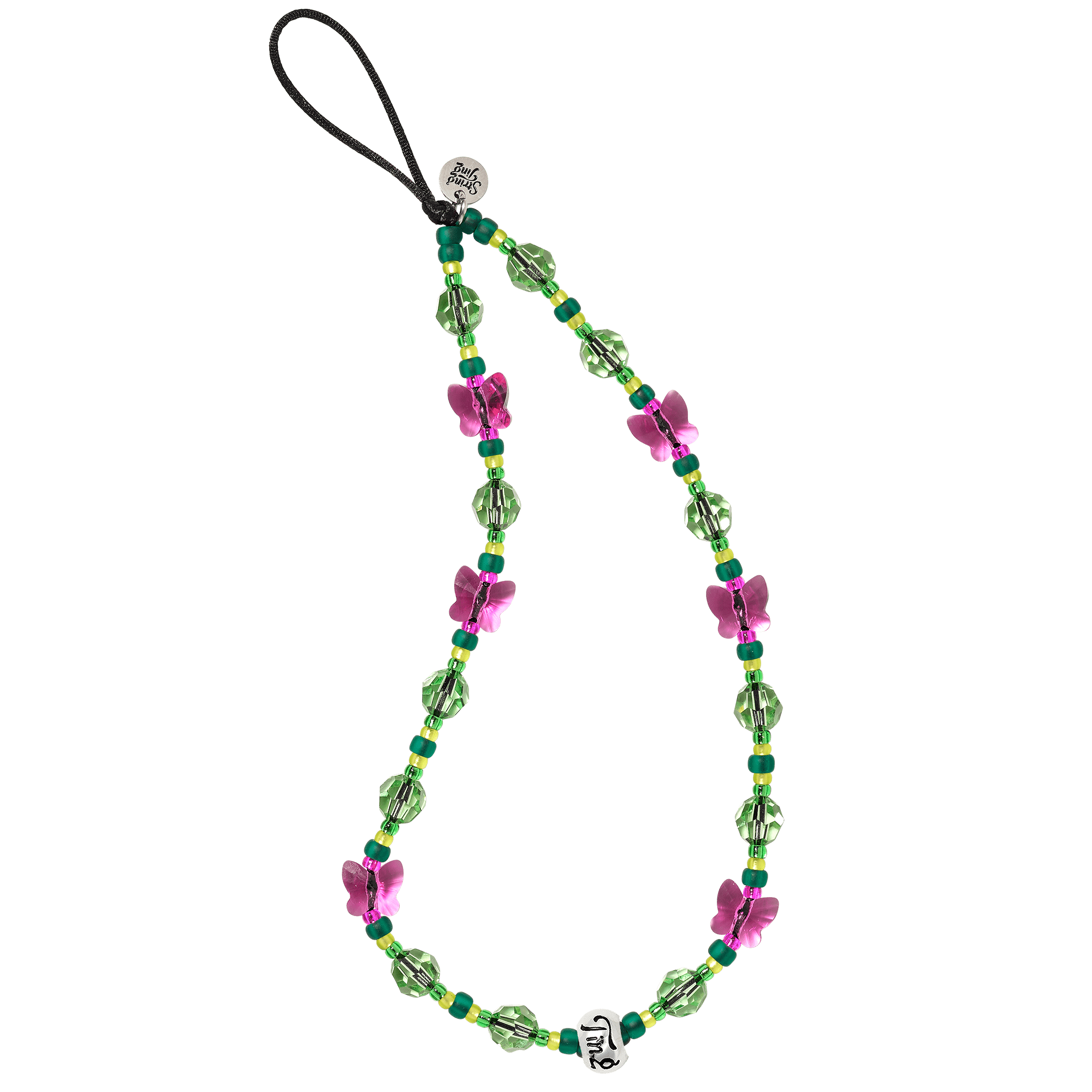 Ice Green Flutter Drip Wristlet Phone Strap