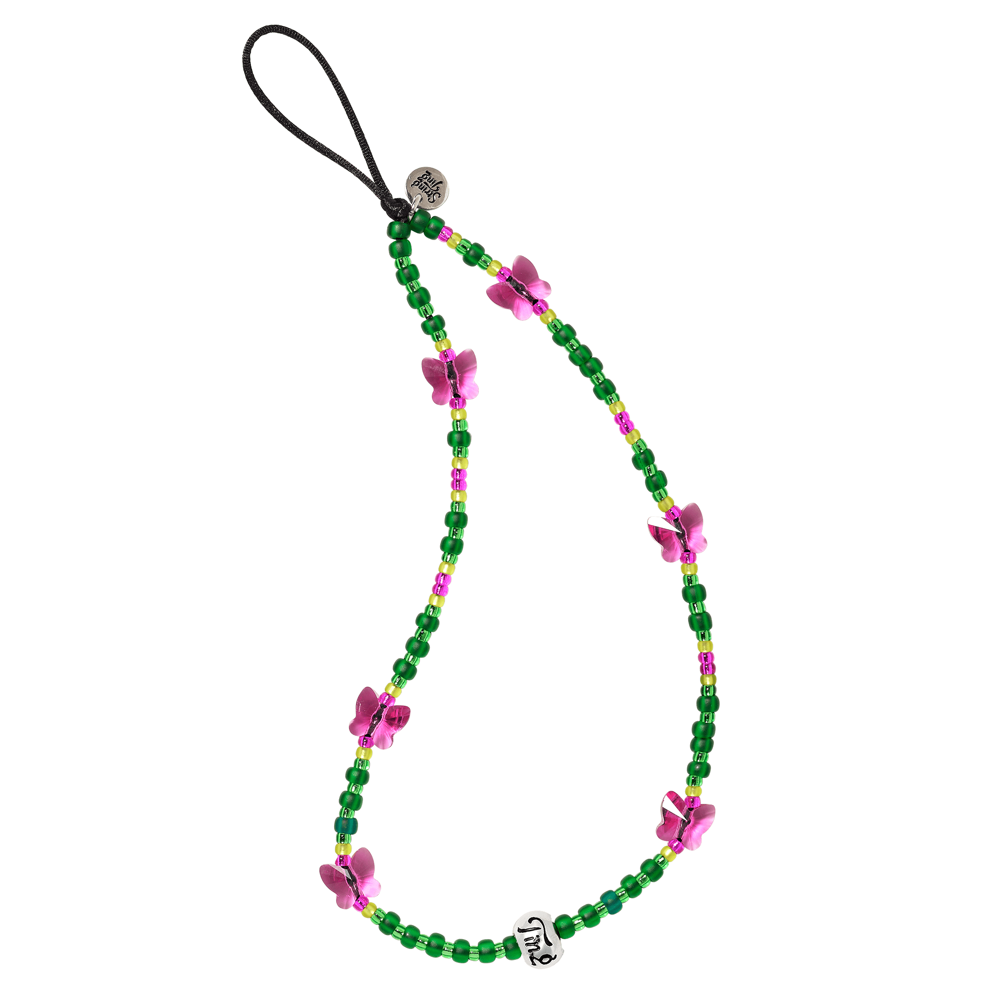 Ice Green Flutter Wristlet Phone Strap