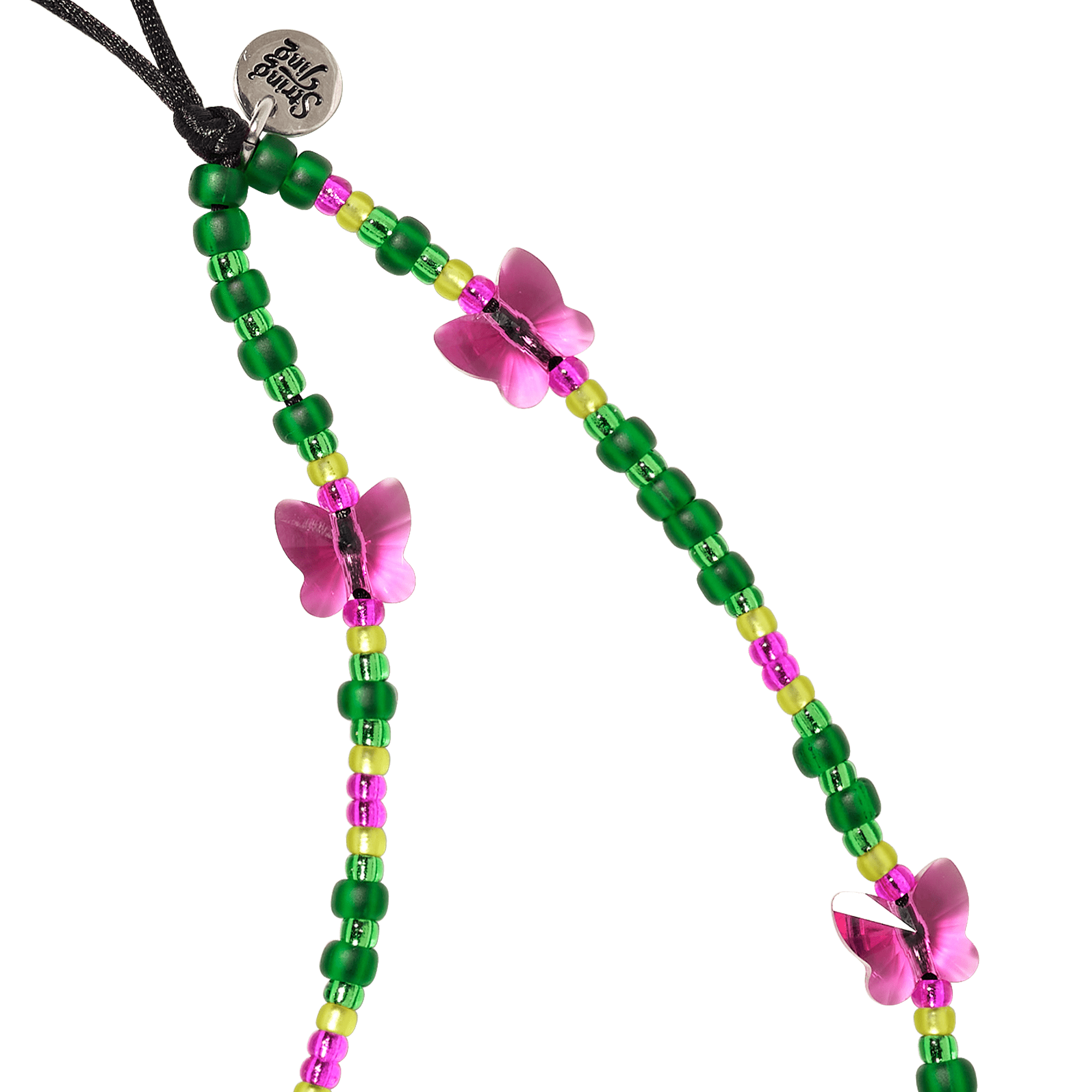 Ice Green Flutter Wristlet Phone Strap