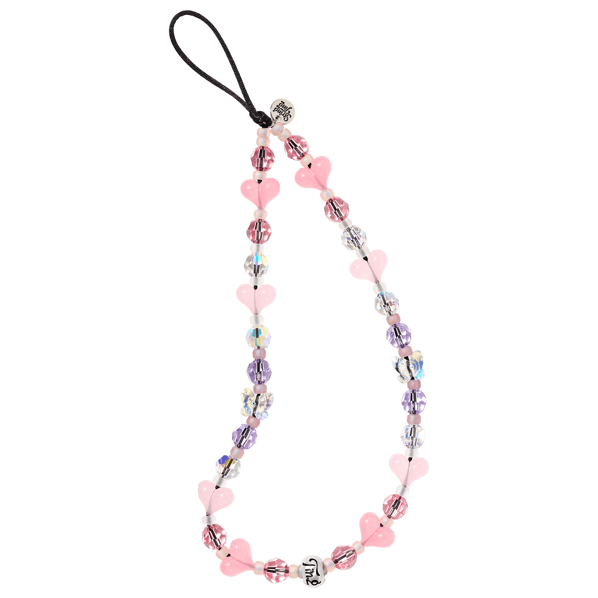 STRING TING/Love Spell Wristlet Phone Strap ハート Love Spell Wristlet Phone Strap