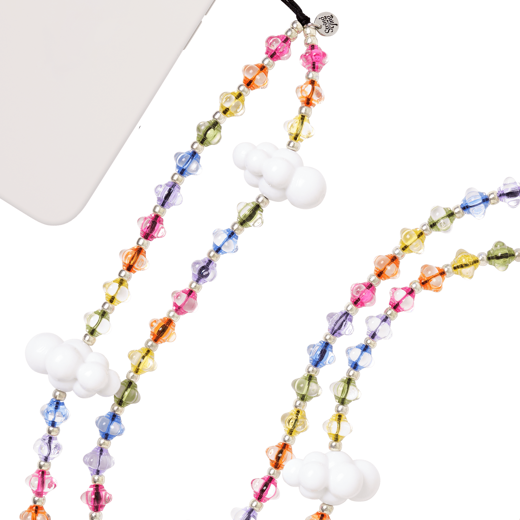 stringting ストリングティング　Sky Candy Crystal Sky Candy Rainbow Wristlet Phone Strap