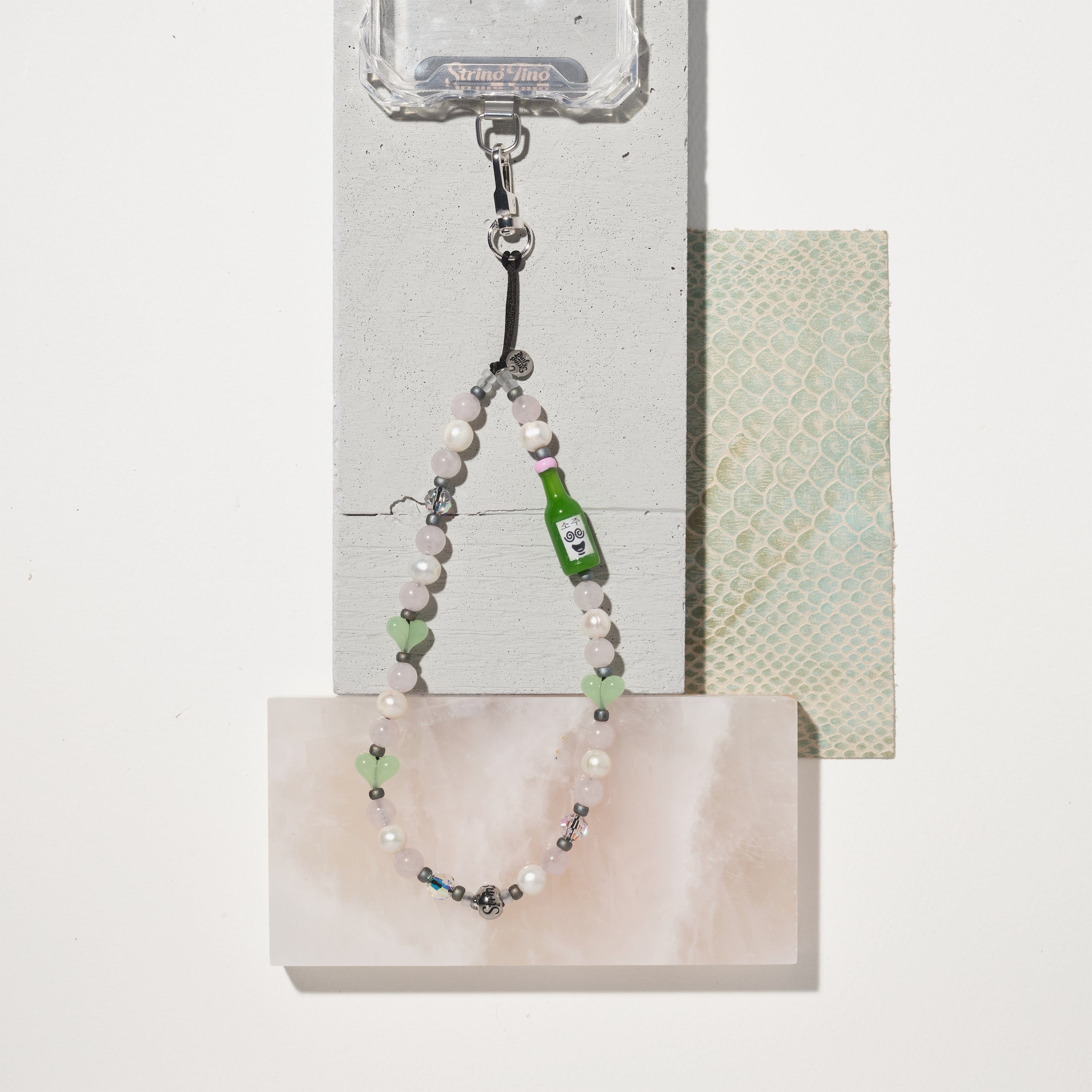 Soju Pop Pearl Wristlet Phone Strap