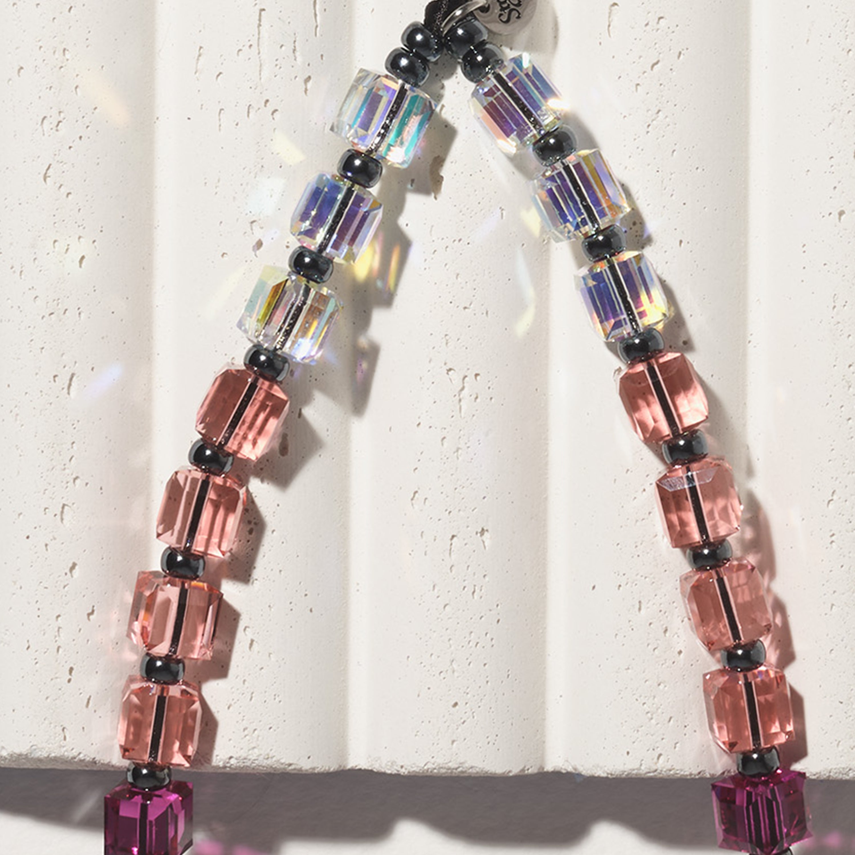 Rosewater Drip Wristlet Phone Strap