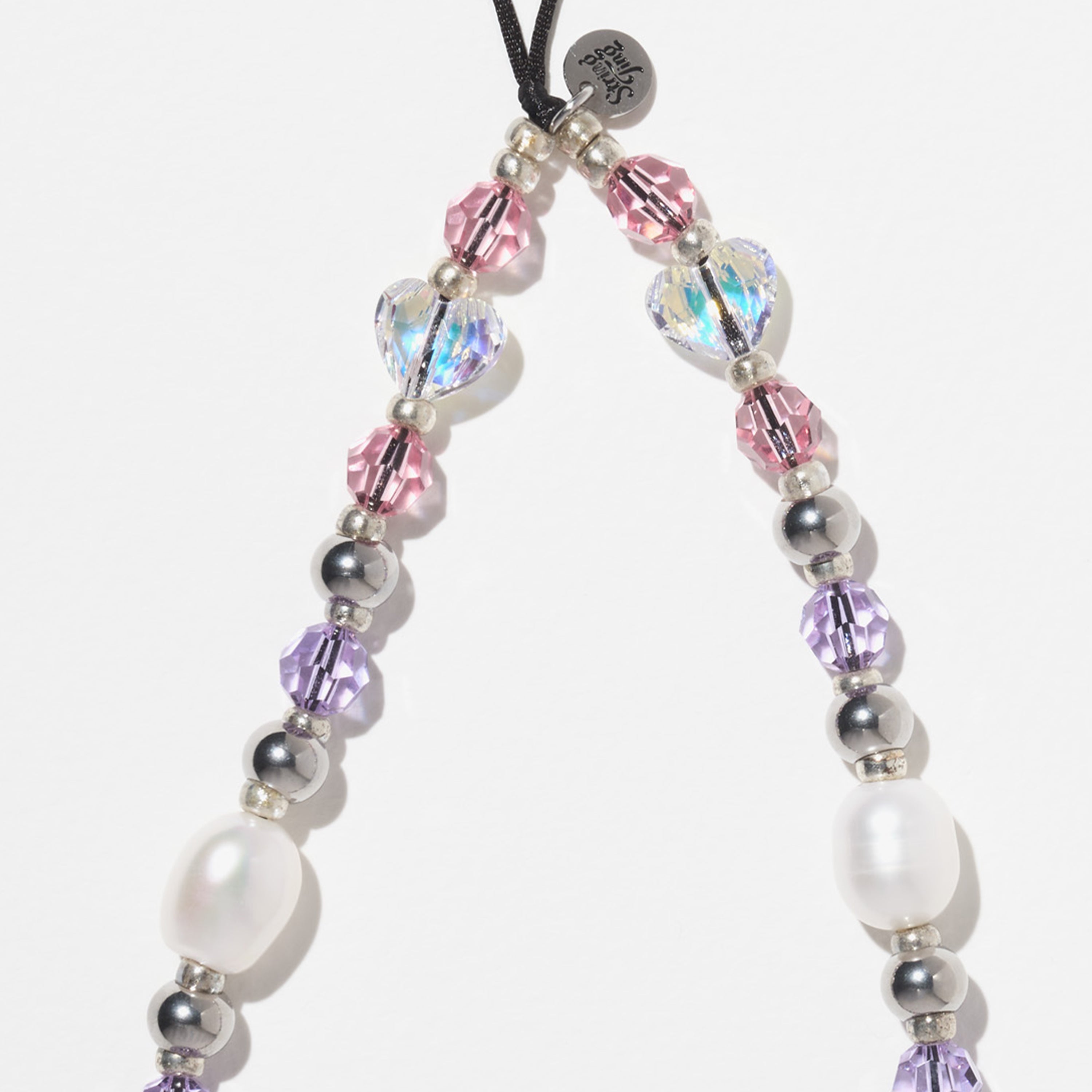 Pearls Just Wanna Have Fun Wristlet Phone Strap