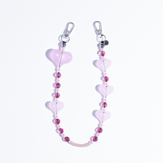Pink Glaze Wristlet Phone Chain