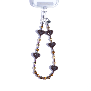 Chérie Cacao Wristlet Phone Chain
