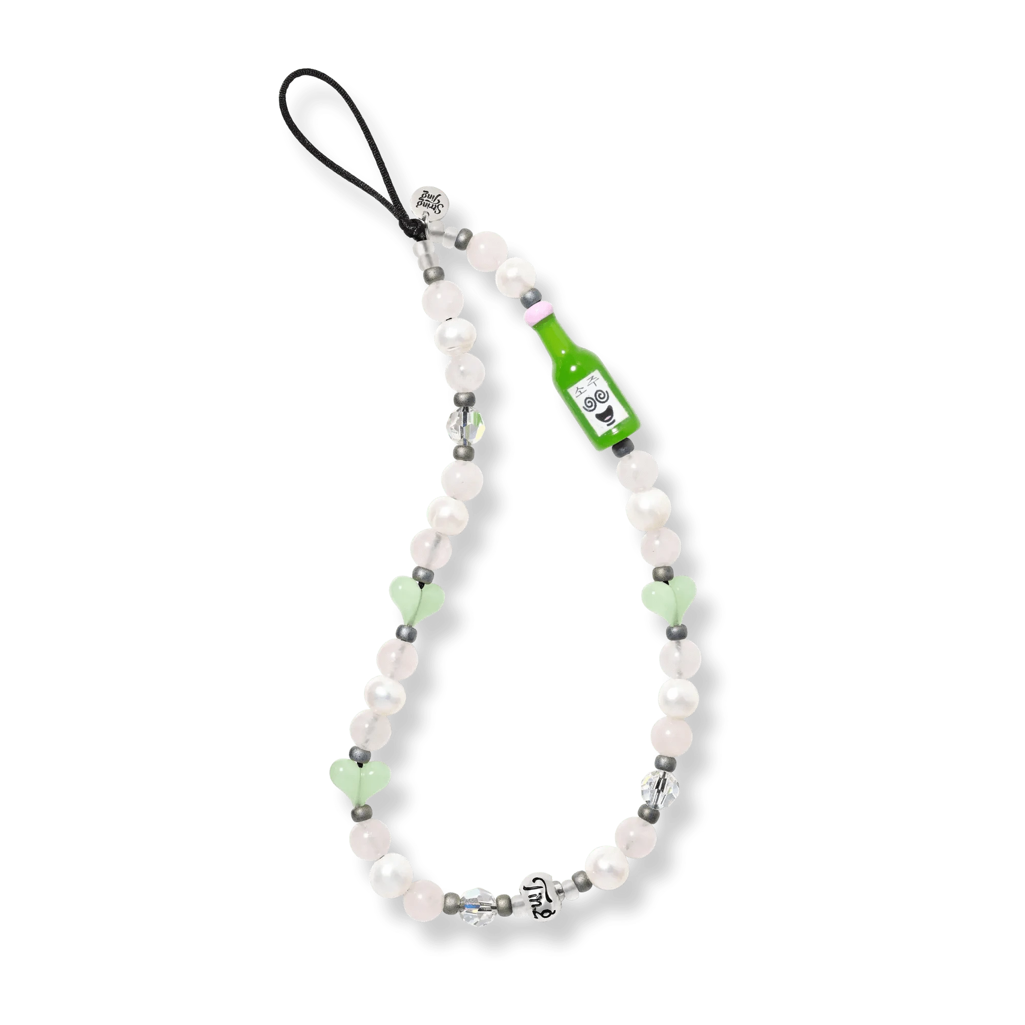 Soju Pop Pearl Wristlet Phone Strap
