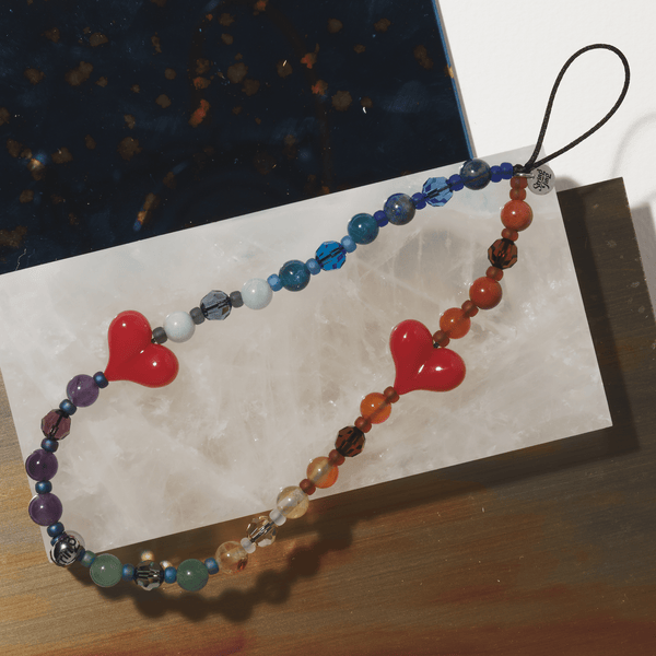 Chakra Shimmer Wristlet Phone Strap | String Ting® Official Chakra Shimmer Wristlet Phone Strap | String Ting® Official