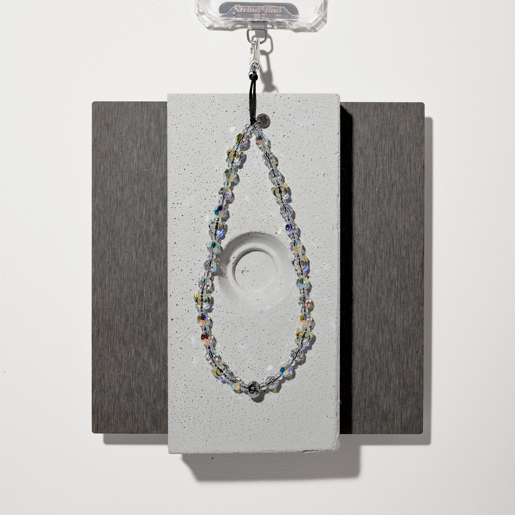 String Ting/ Flutter Drip Crystal ストラップ Flutter Drip Crystal Wristlet Phone Strap | String Ting