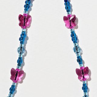 Aqua Flutter-wave Wristlet Phone Chain