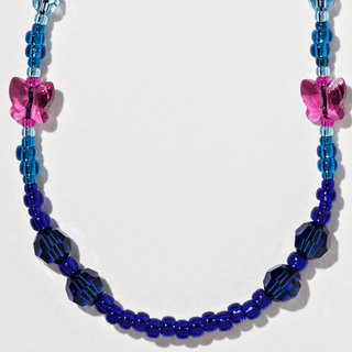 Aqua Flutter-wave Wristlet Phone Chain