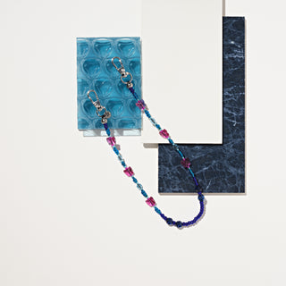 Aqua Flutter-wave Wristlet Phone Chain