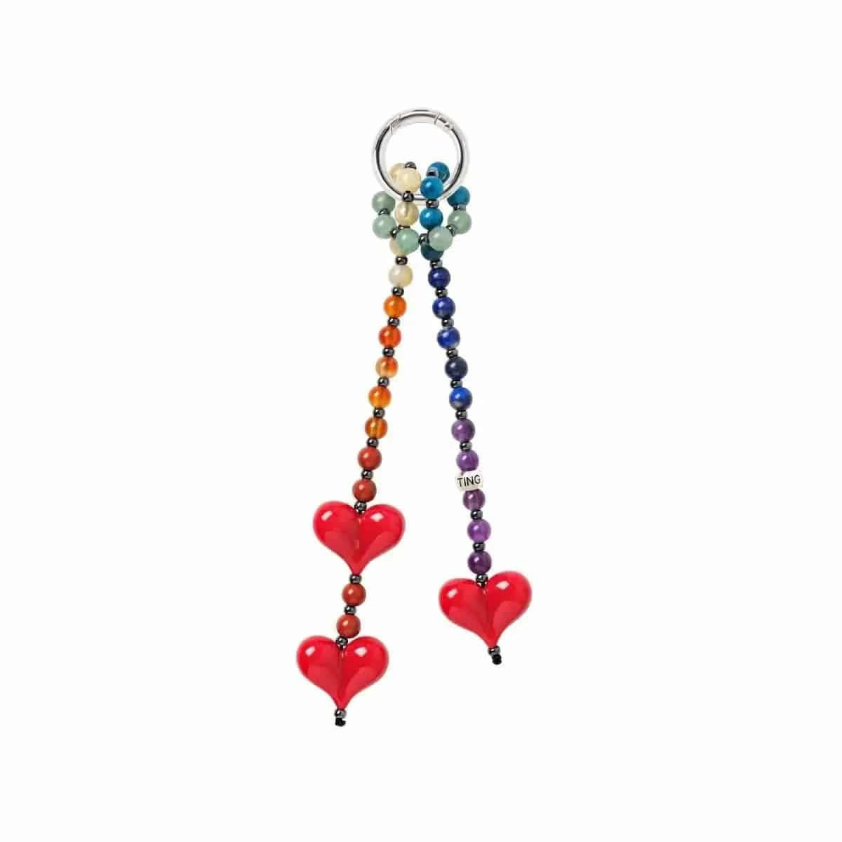 【String Ting】Shorty Chakra ビッグハート バッグチャーム Big Chakra Energy Bag Charm