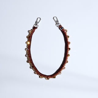 High Thread Count in Bronze Wristlet Phone Chain