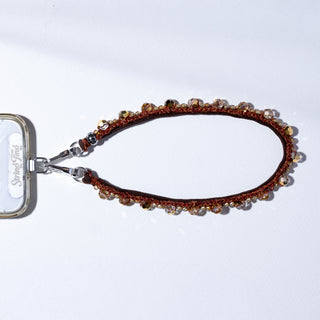 High Thread Count in Bronze Wristlet Phone Chain